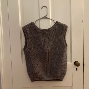 Grey sweater vest